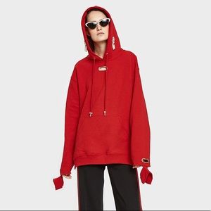 RED Collina Strada Earring Hoodie SIZE L